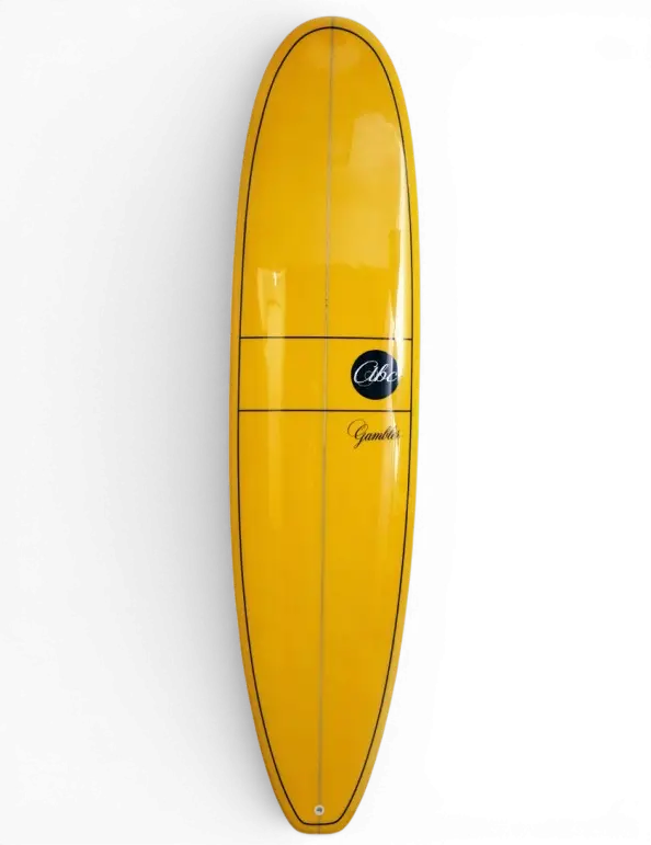 ABC Gambler 7’6″ Yellow Surfboard – Fun-Focused Shortboard Hybrid