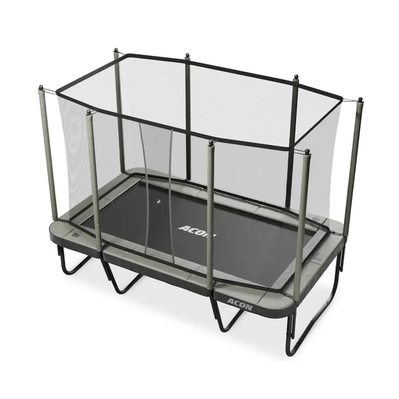 ACON 13-Foot HD Rectangular Trampoline with Safety Net and Ladder