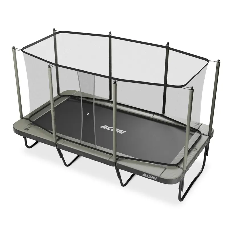 ACON 16 HD Rectangular Trampoline with Safety Enclosure and Ladder