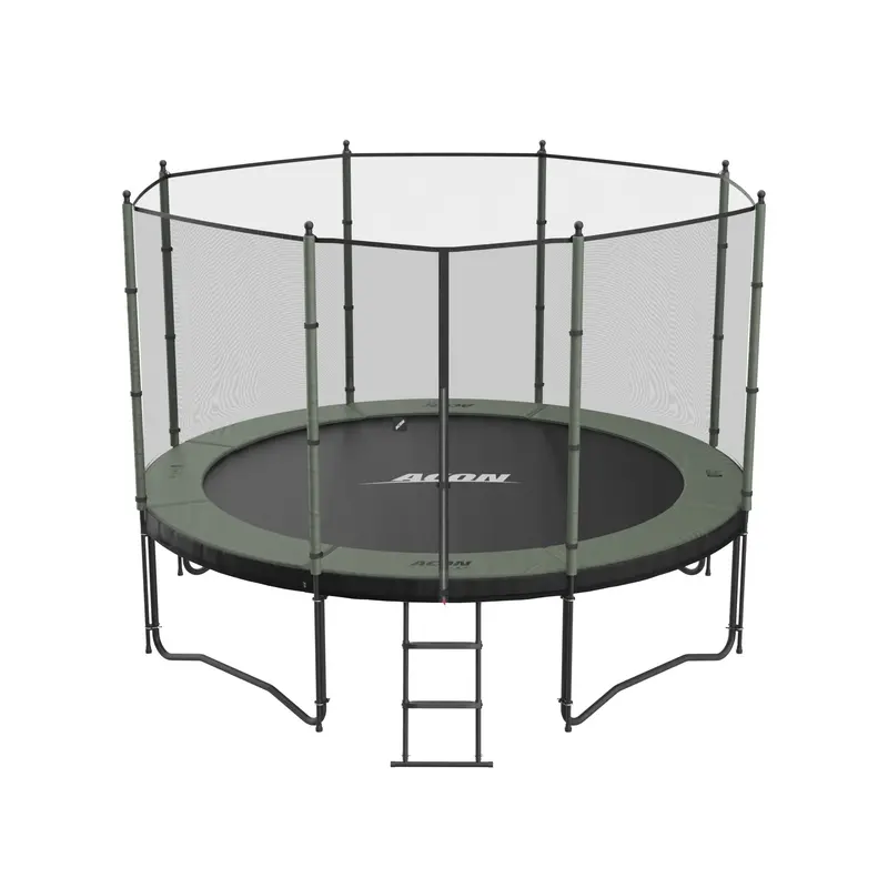 ACON Air 12 ft Round Trampoline – Standard Safety Net & Ladder