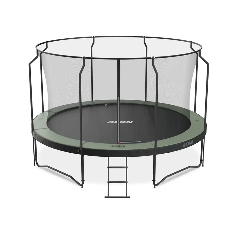 ACON Air 14 ft Round Trampoline – Upgraded Net & Ladder Package