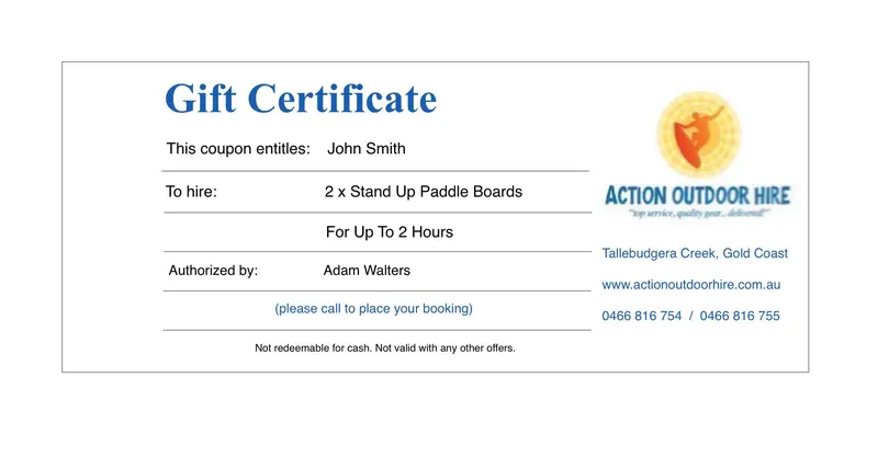 ACON Digital Gift Certificate – Flexible Fitness & Equipment Credit