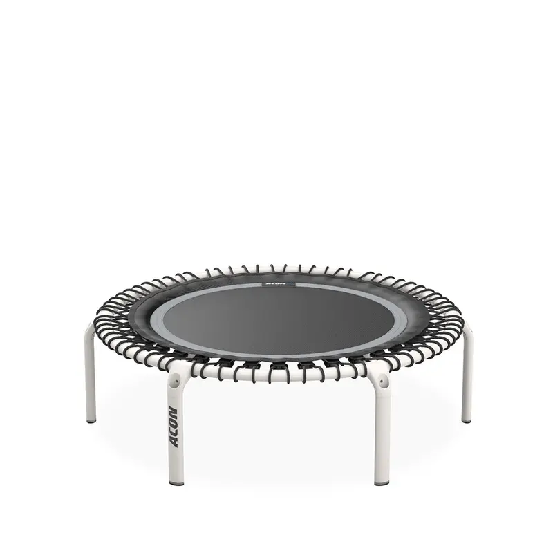 ACON Fit 44-Inch White Round Rebounder – Low-Impact Fitness Trampoline