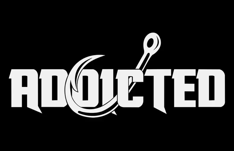 Addicted 10-Inch Vinyl Decal – White