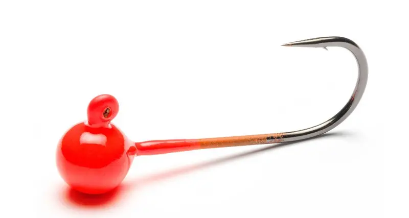 Addicted Micro Worm Jig Head – Orange
