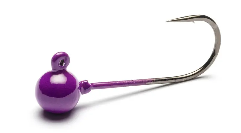 Addicted Micro Worm Jig Head – Purple Hook Weight for Soft Baits