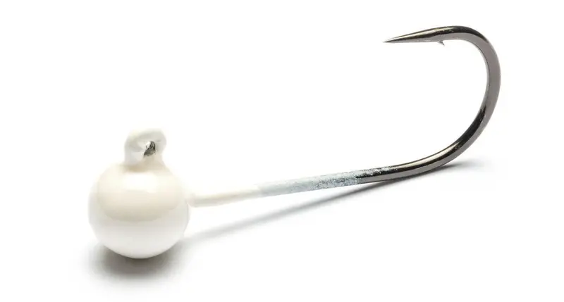 Addicted Micro Worm Jig Head – White