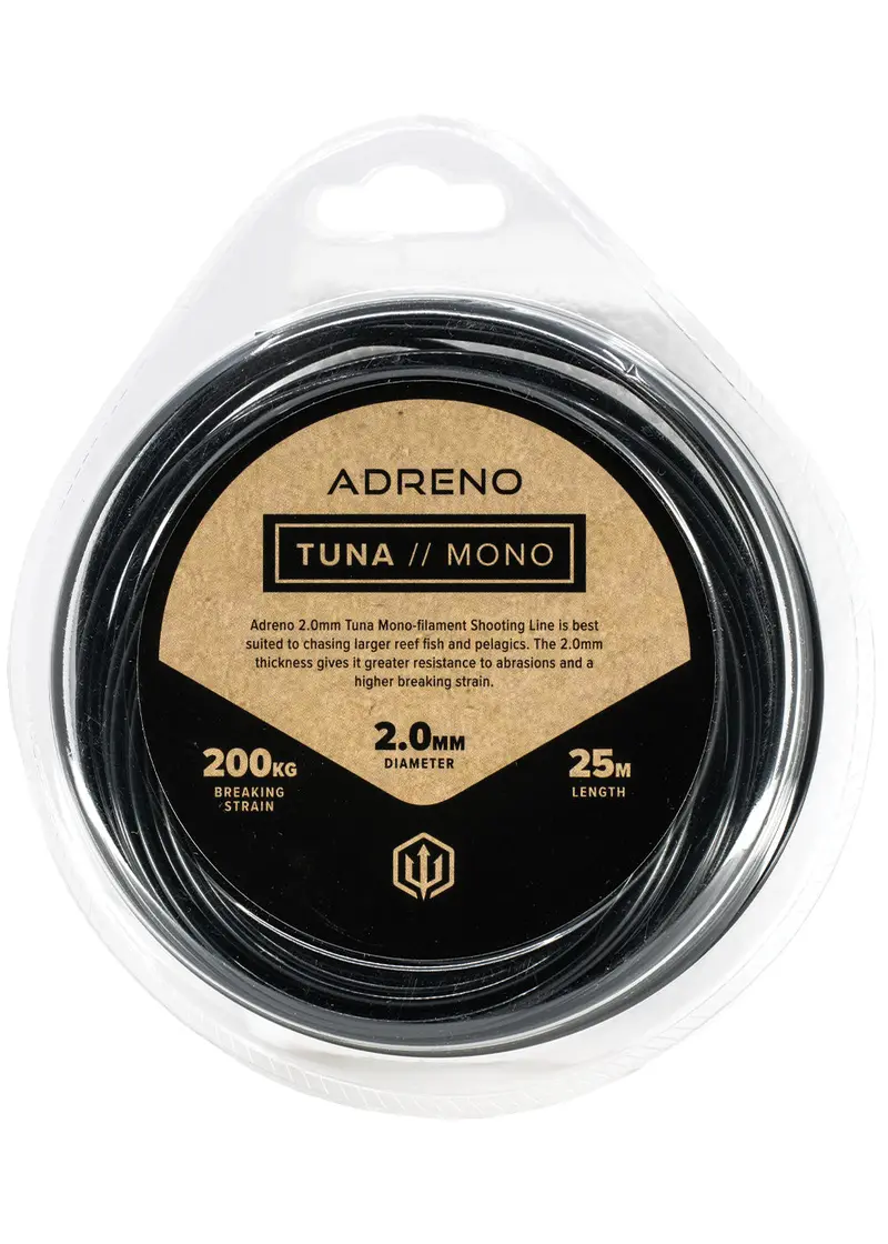 Adreno 2.0mm Tuna Monofilament Shooting Line – 25-Meter Spool