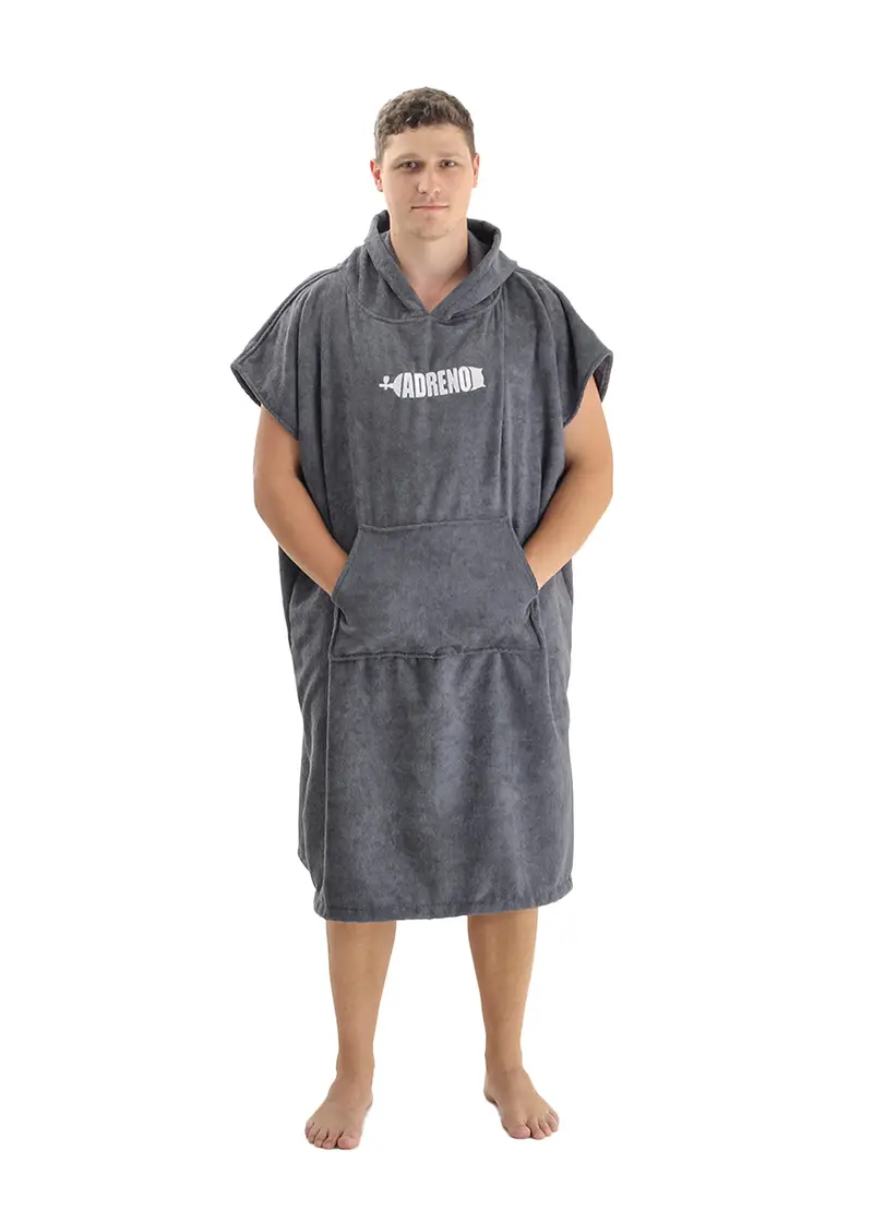 Adreno Hooded Beach Towel Featuring Tank Logo Design