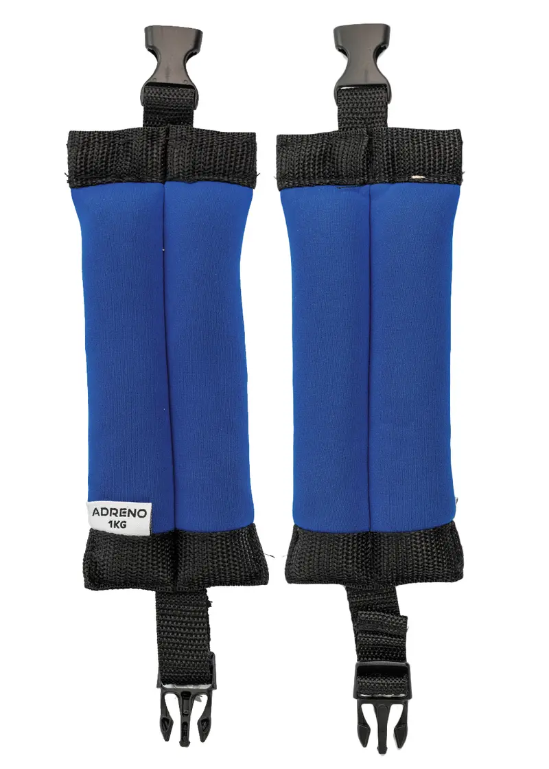 Adreno Soft Ankle Dive Weights – 1kg Pair (Adjustable Neoprene Straps)