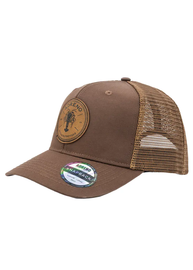 Adreno Surge Trucker Cap – Crayfish Leather Badge Detail