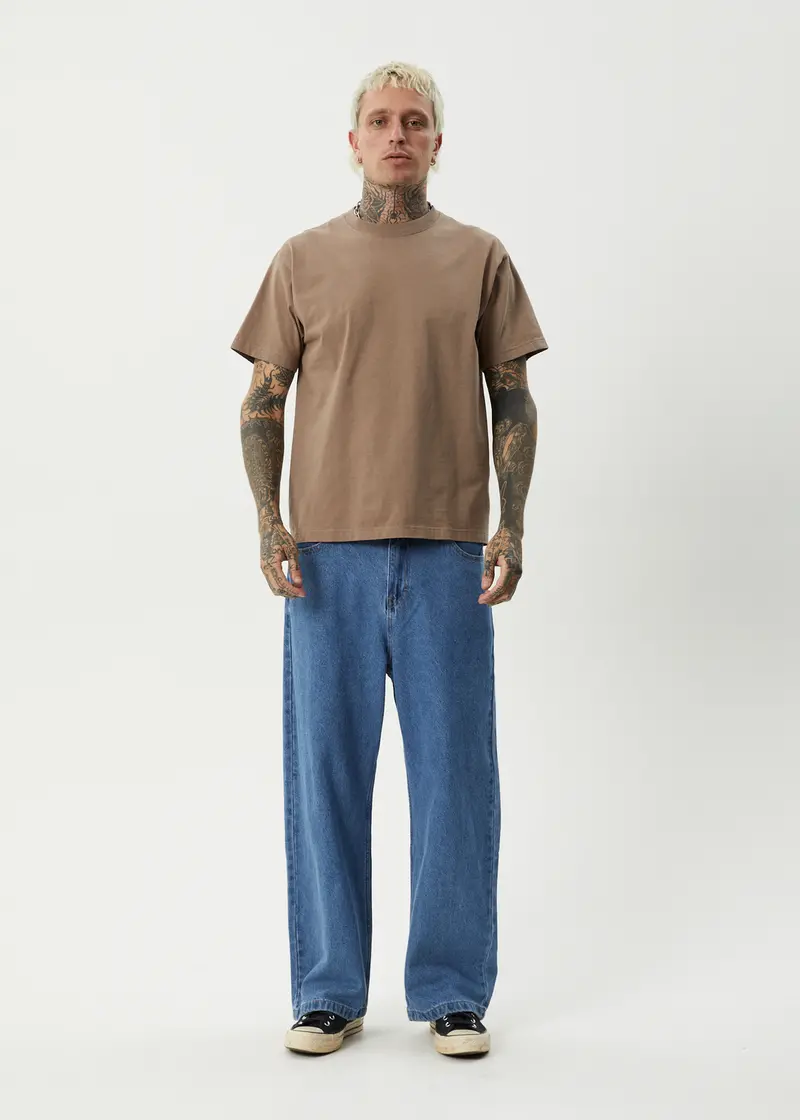 Afends Genesis Heavyweight Box-Cut Cotton T-Shirt