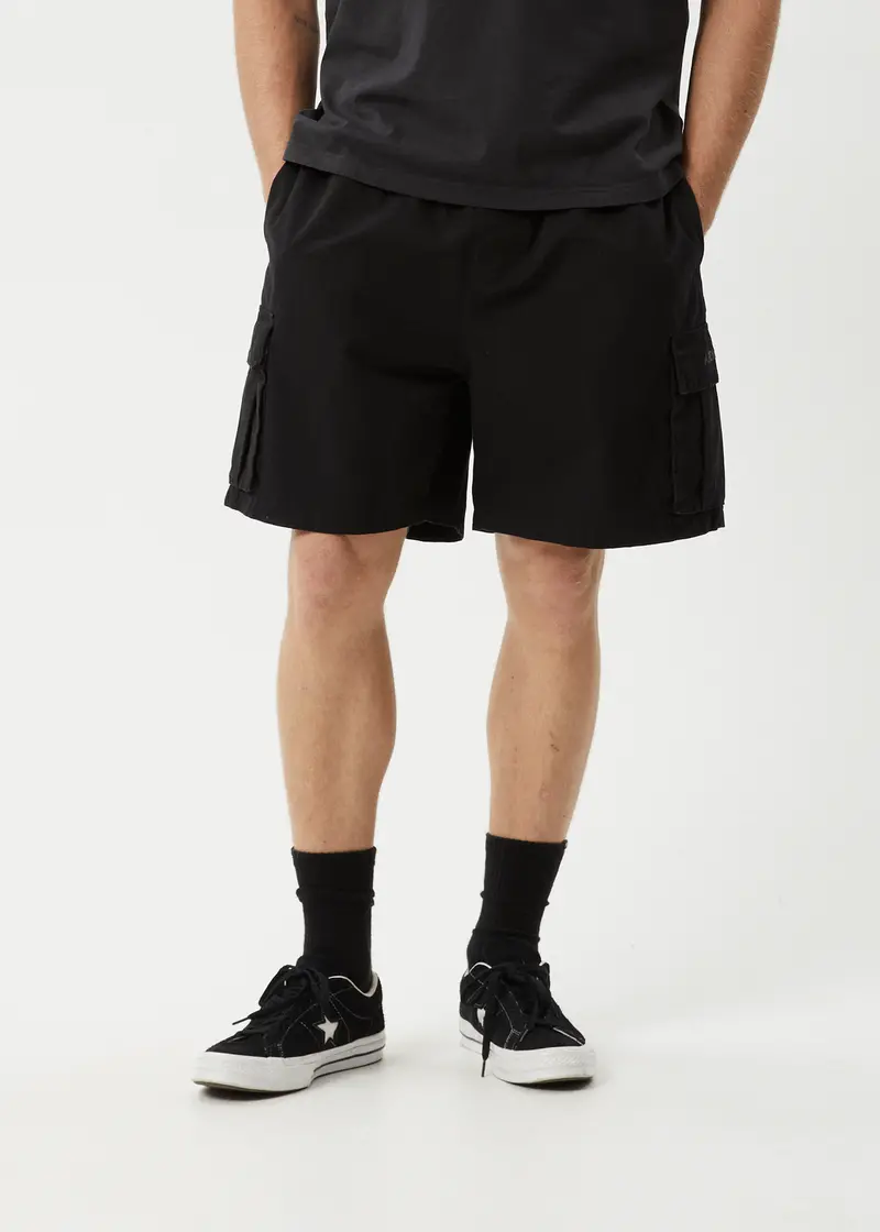Afends Ripped Out 98% Cotton Oversized Cargo Short – 20″ Inseam