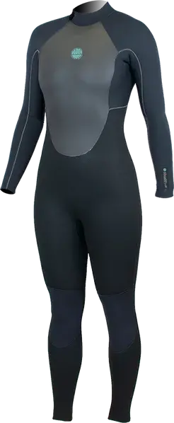 Alder Stealth Women’s 5/4mm Back-Zip Black Wetsuit