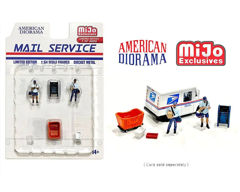 American Diorama 1/64 Mail Delivery Figure Collection #AD-76491MJ