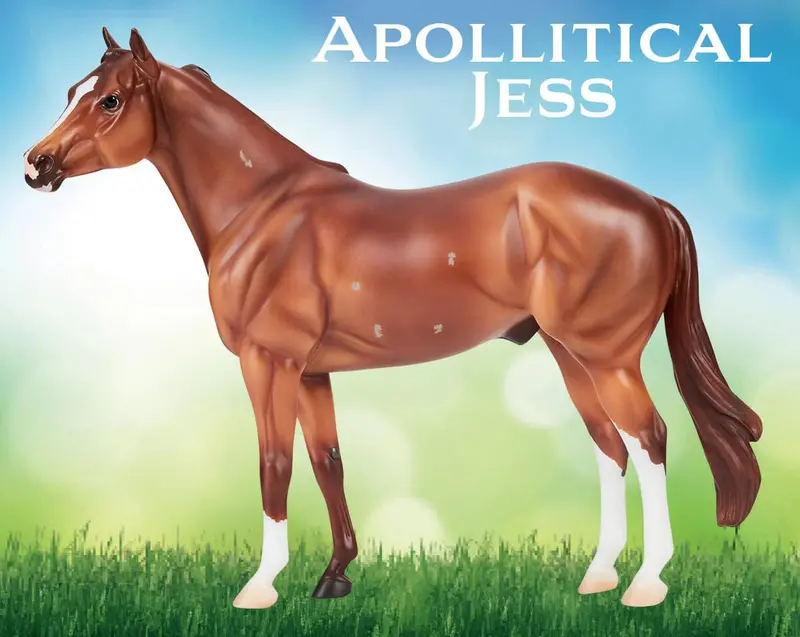 Apollitcal Jess Quarter Horse Sprinter – 1:9 Racing-Themed Equine Figure