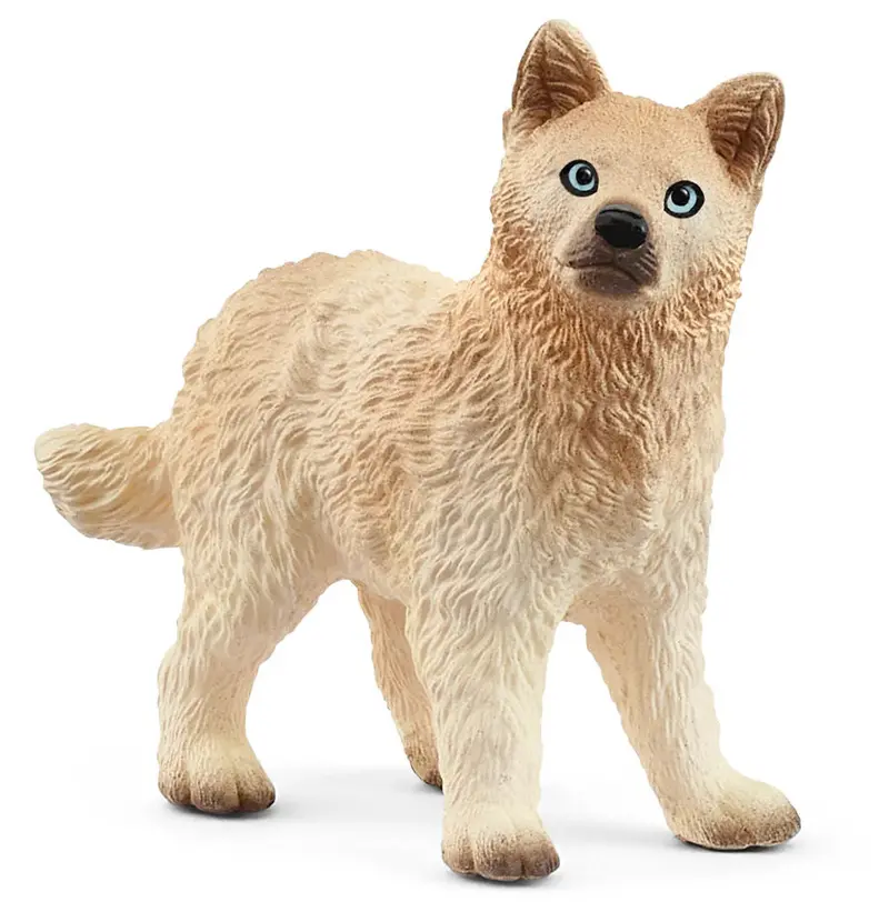 Arctic Wolf Cub – Detailed 1:20 Scale Young Wildlife Model