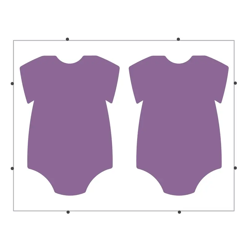 Baby Onesie-Themed A7 Card – Celebratory Design – Pinnovation