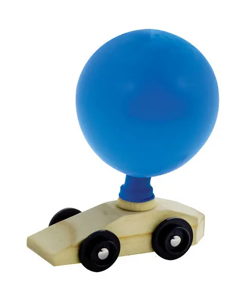 Balloon-Powered Wooden Race Car – STEM-Inspired Motion Toy (BPCR)