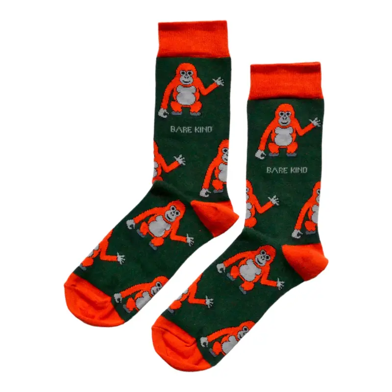 Bamboo Crew Socks Supporting Orangutan Preservation