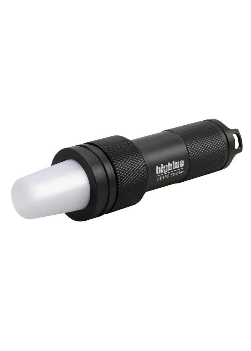 BigBlue AL450 Aluminum Dive Strobe Light – Compact 450-Lumen Alert Beacon
