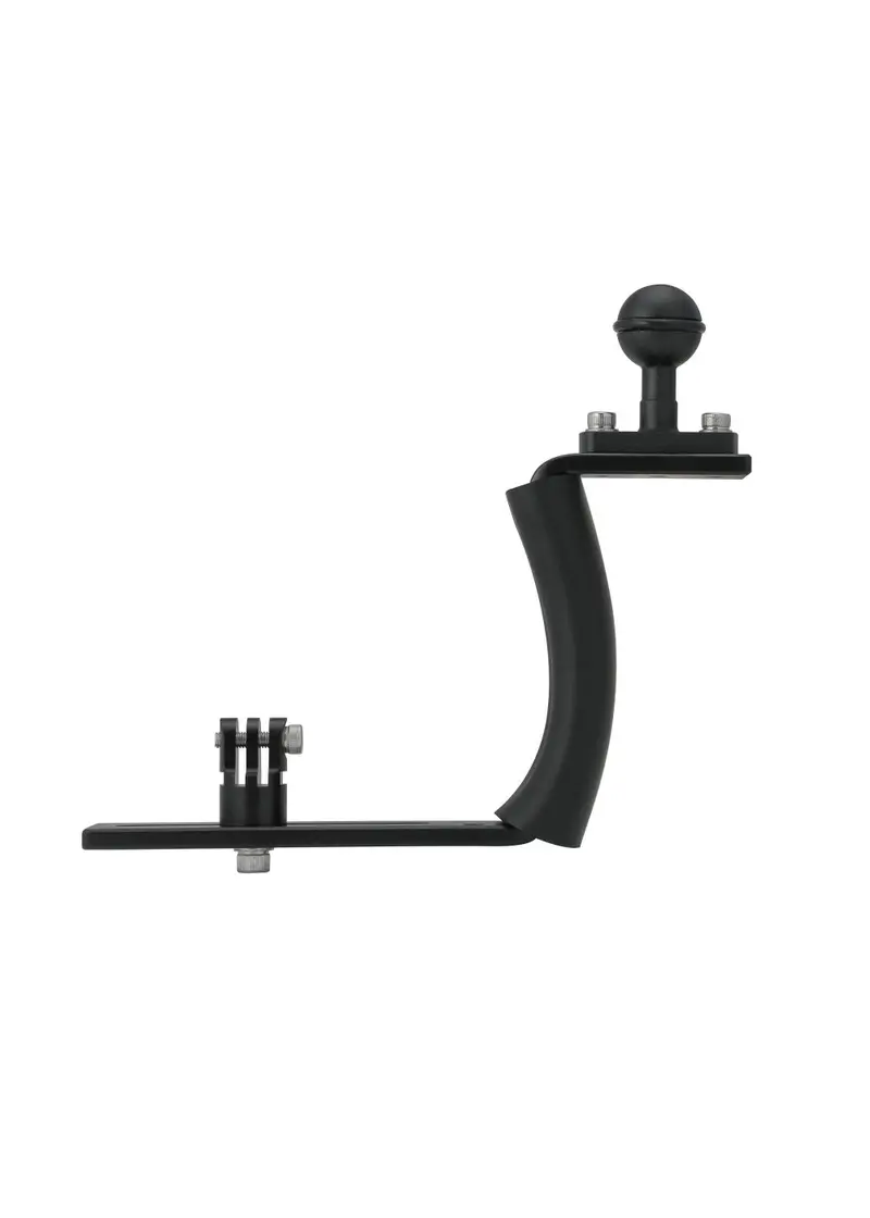 BigBlue Curve Single-Arm Tray – Compact Camera Mount for Divers