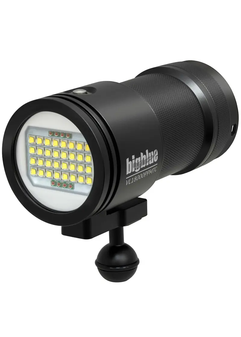 BigBlue VL18000P Professional Dive Light – 18,000 Lumens, Wide Beam