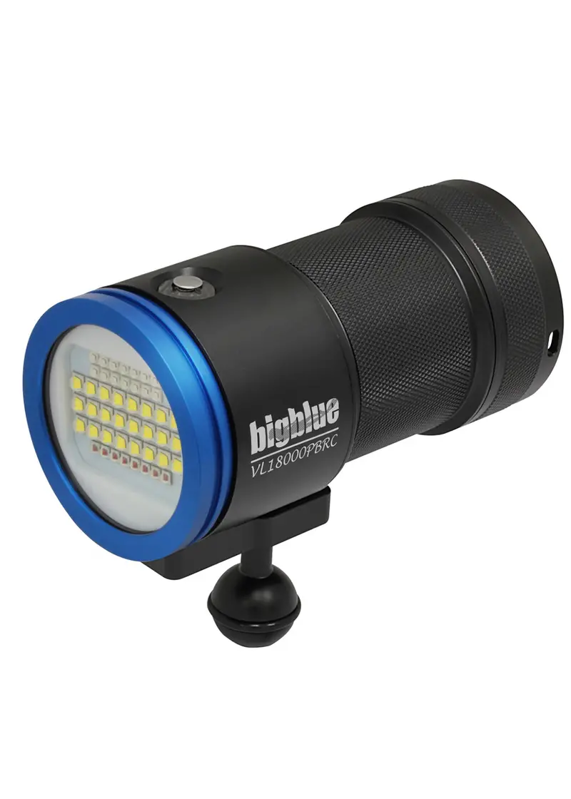 BigBlue VL18000PBRC Video Light – 18,000-Lumen Wide-Beam Underwater Lamp