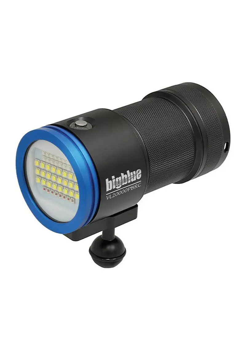 BigBlue VL20000PBRC High-Lumen Waterproof Wide-Beam Video and Photo Light
