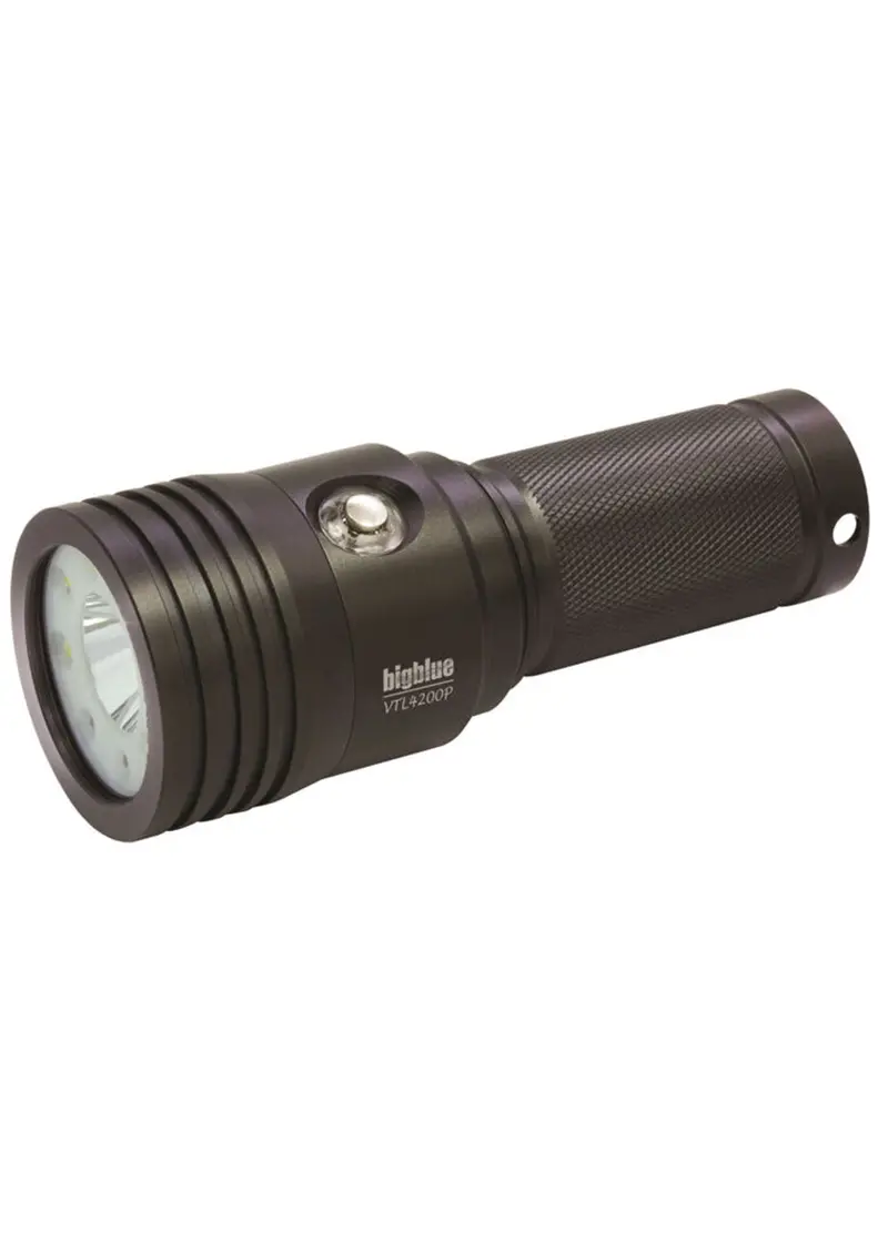 BigBlue VTL4200P Dual-Beam Waterproof Dive Torch & Video Light – 4200 Lumens