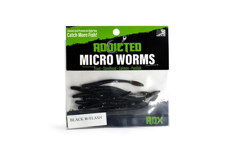 Black with Flash Accent Addicted Micro Worm