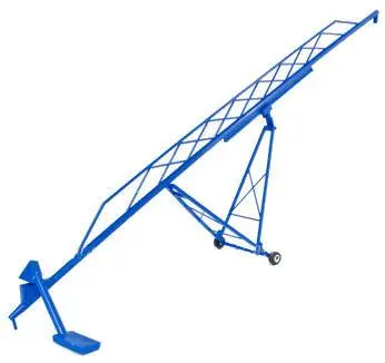 Blue 115-Foot Grain Auger – 1:64 Scale Farm Equipment