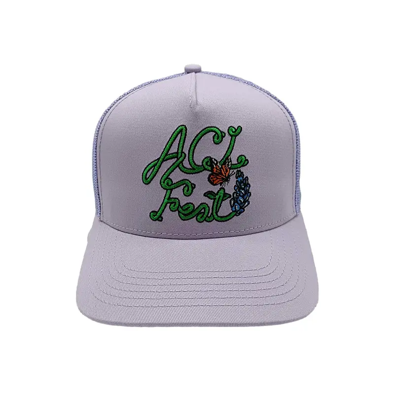 Bluebonnet Embroidered Trucker Hat