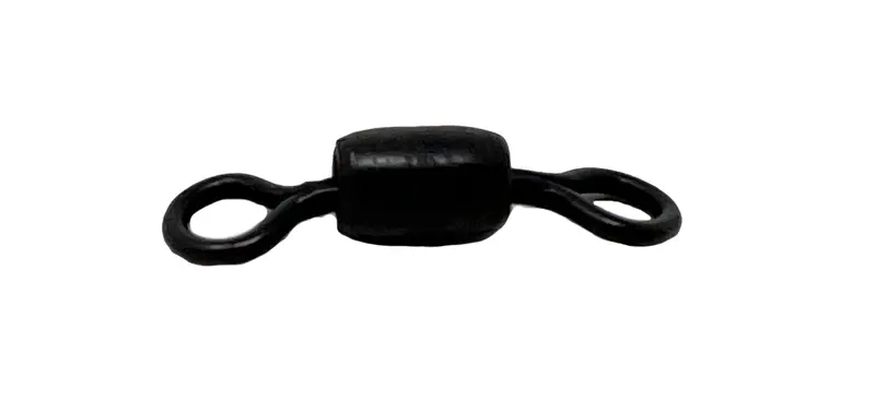 Brad’s Black Barrel Swivels – 12-Pack