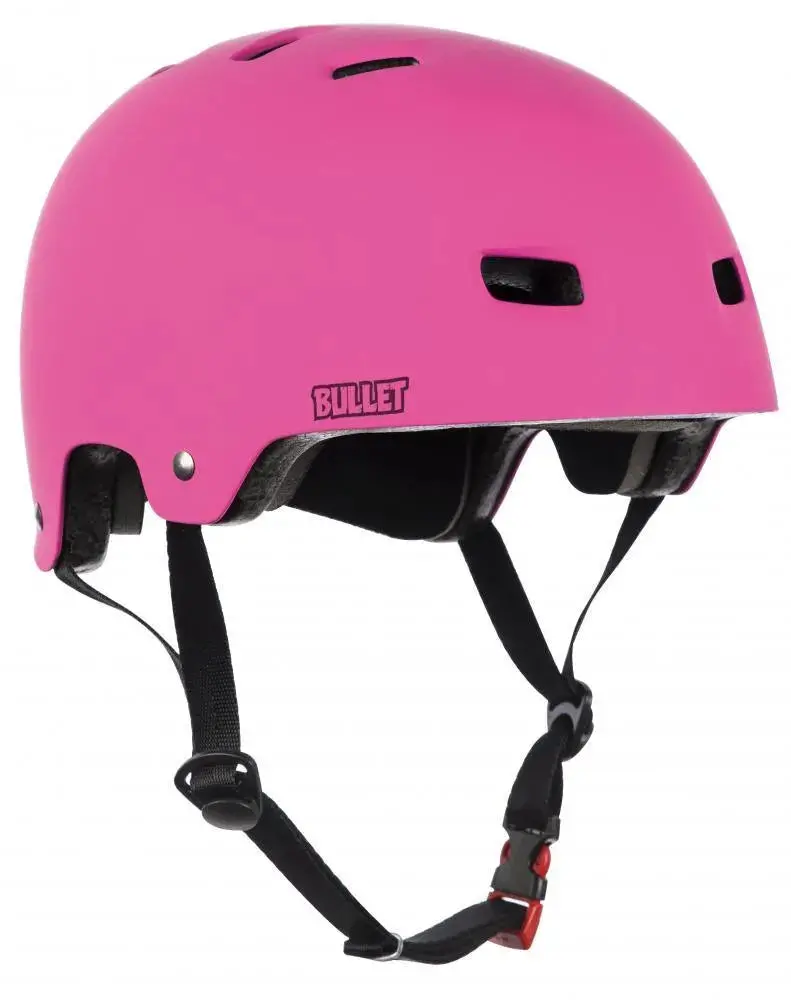 Bullet Deluxe Youth Skate Helmet – T35 Fit (49–54 cm), Pink