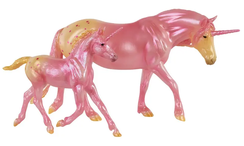 Candy Delights Unicorn & Foal Set – 1:12 Sparkling Fantasy Duo