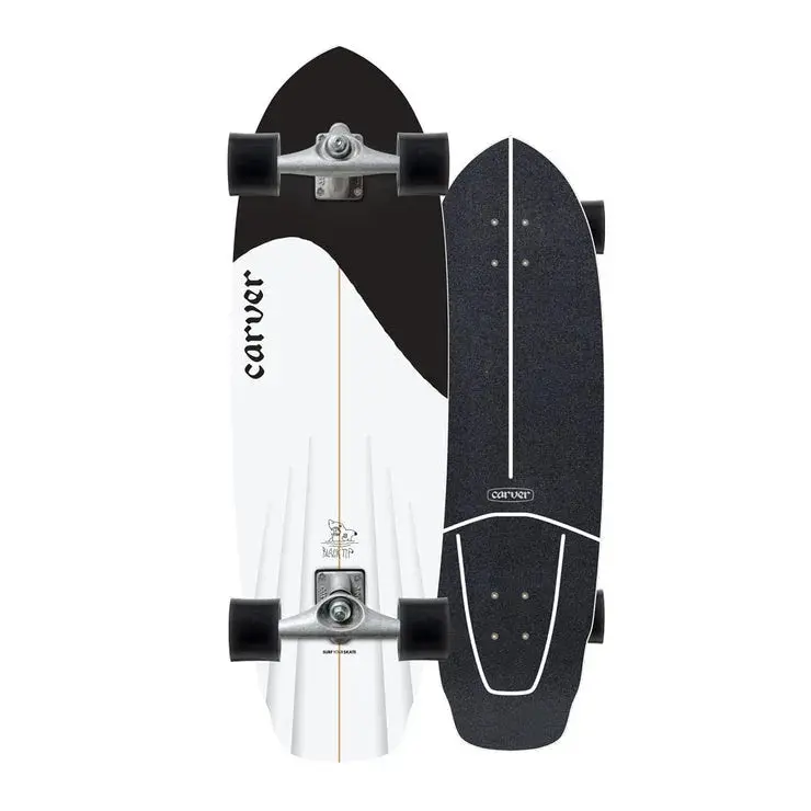 Carver Black Tip 32.5″ CX Surfskate Complete Setup