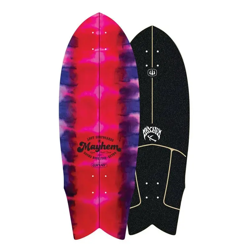 Carver …Lost RNF Retro Tie-Dye 29.5″ Surfskate Deck Only