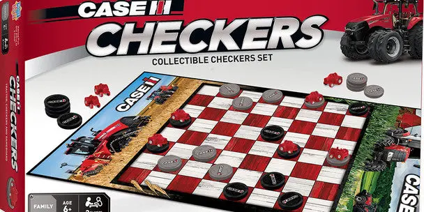 Case-IH Themed Checkers Board Game #42064 – Agricultural Twist on Classic Strategy Play