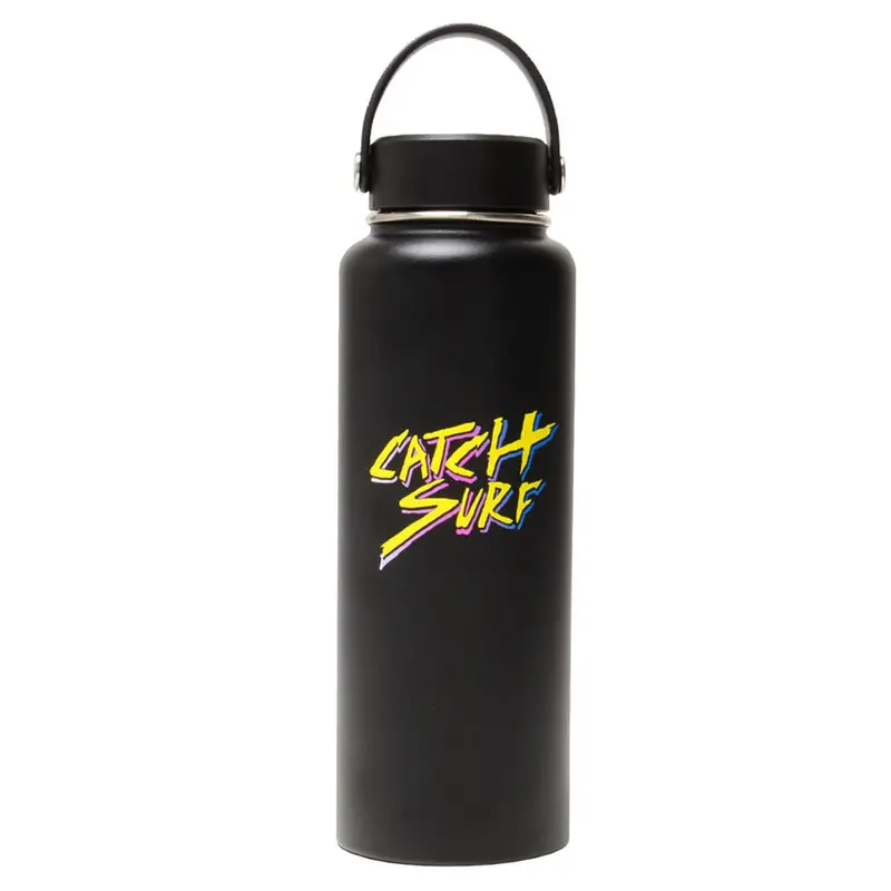 Catch Surf Slash Logo Stainless Steel Flask – Black