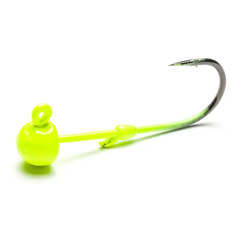 Chartreuse Worm Jig Head – Addicted Tackle