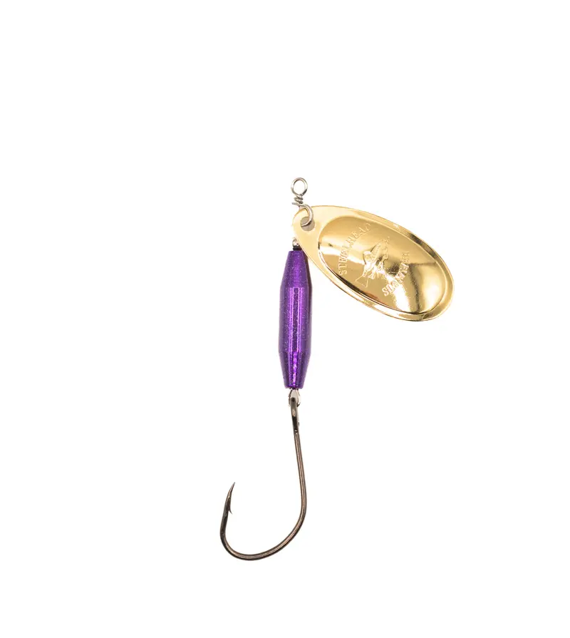 Chrome Slammer Series Spinnerbait – Purple and Gold