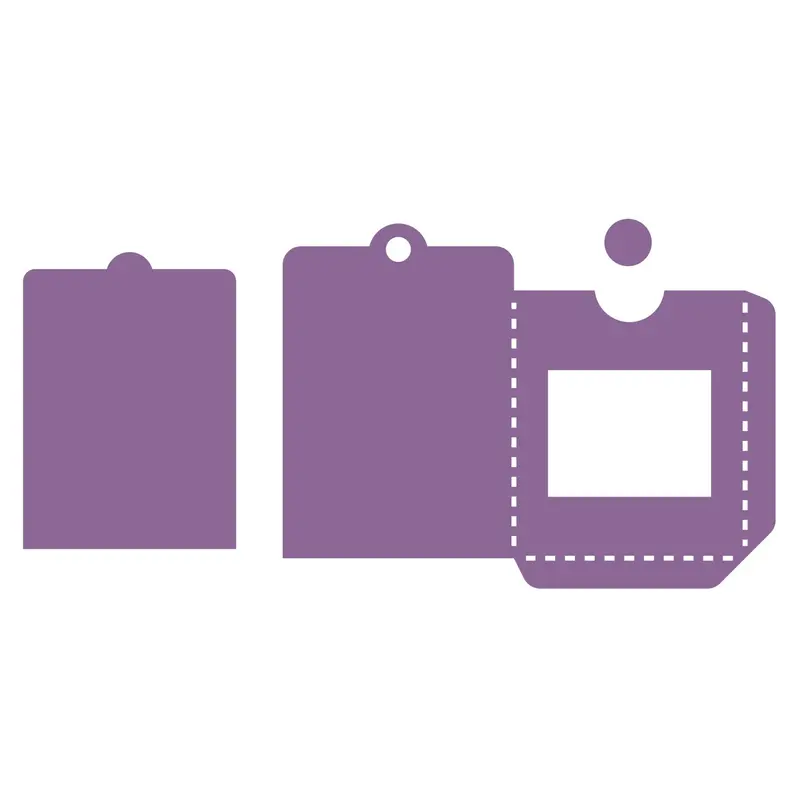 Clear-Window Tag with Pocket