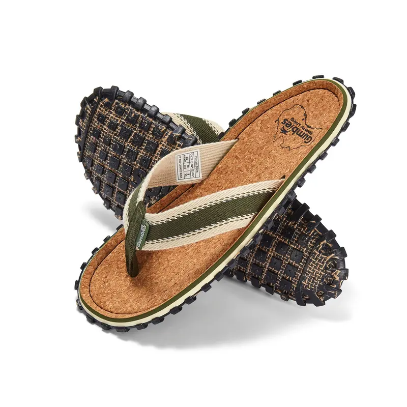 Corker Men’s Flip-Flops in Khaki