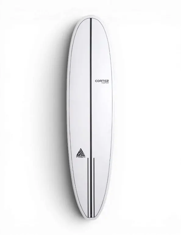 Cortez Fugitive 7’6″ White Surfboard – Responsive Yet Forgiving Mid-Length Board
