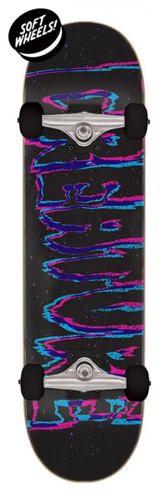 Creature 30-Inch Black Mini Skateboard with 3D Logo Design