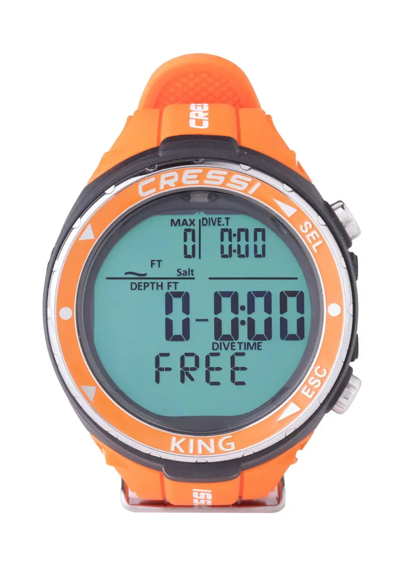 Cressi King Digital Freediving Computer – Depth & Time Tracking