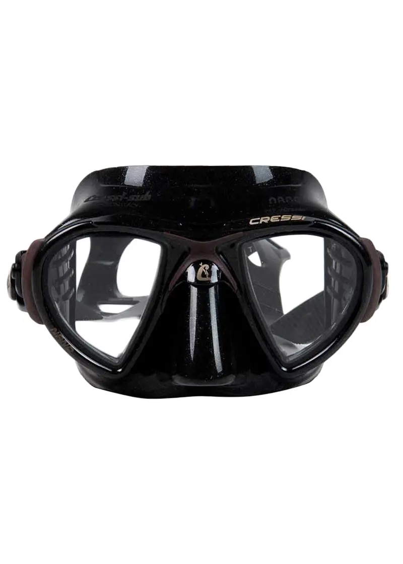 Cressi Nano Dark Silicone Dive Mask – Sleek Profile & Anti-Fog Lenses