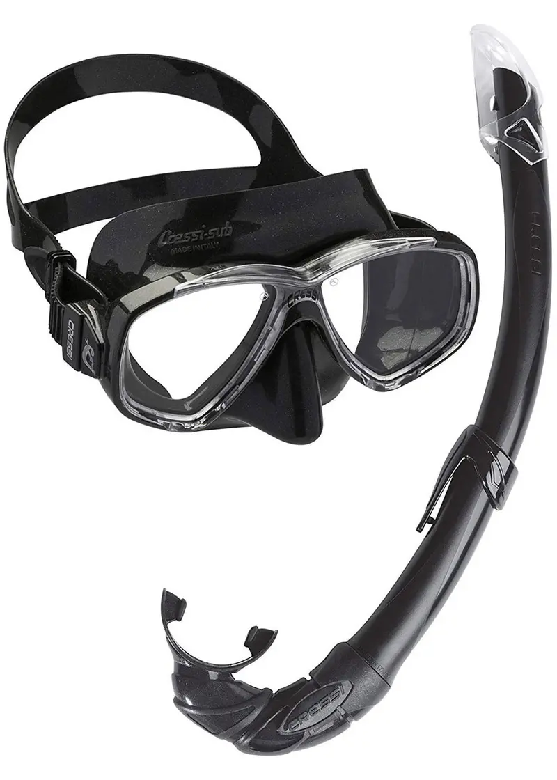 Cressi Perla Mare Comfort-Fit Mask and Snorkel Set