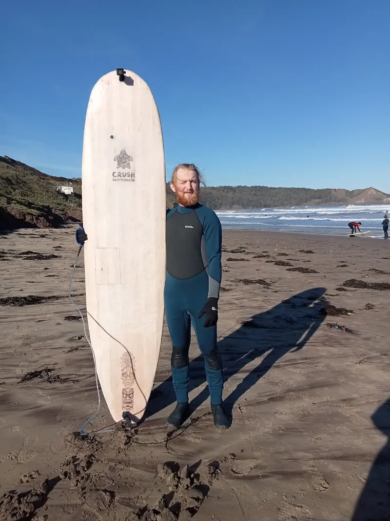Crush Surfboards Marmaduke – 7’10” Mini Malibu Surfboard (Paulownia)